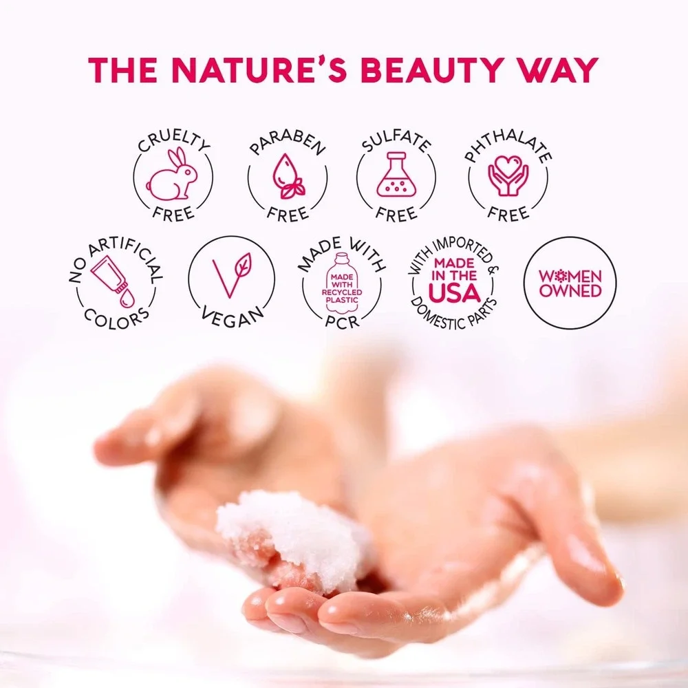 Nature's Beauty Elderberry Eucalyptus Body Scrub 11.3 oz Stress Relief New
